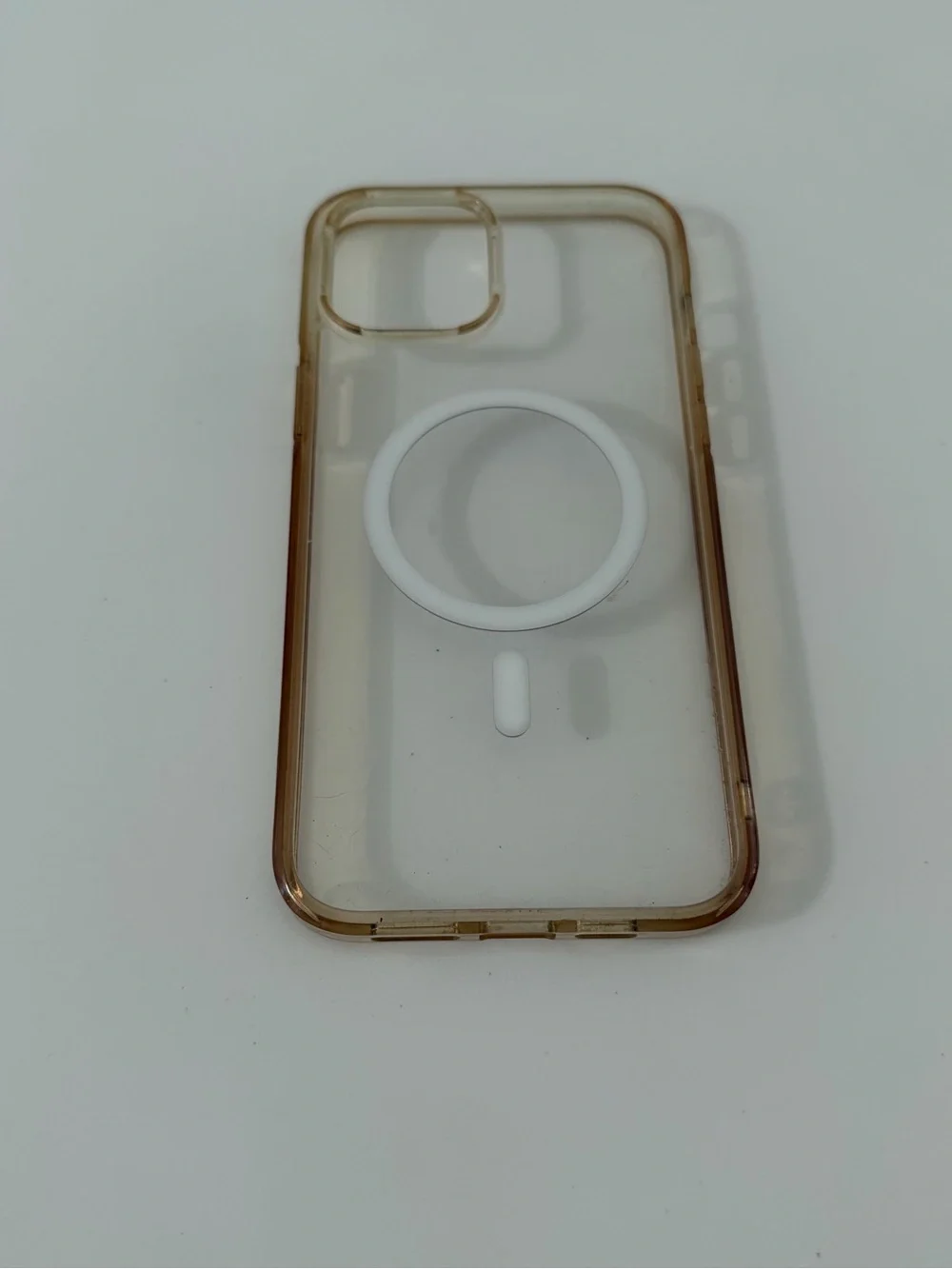 Clear Phone Case with MagSafe Ring and 2 Screen Protectors - Transparent
